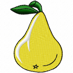 Pear Embroidery Design 3 Pear Embroidery Design 3